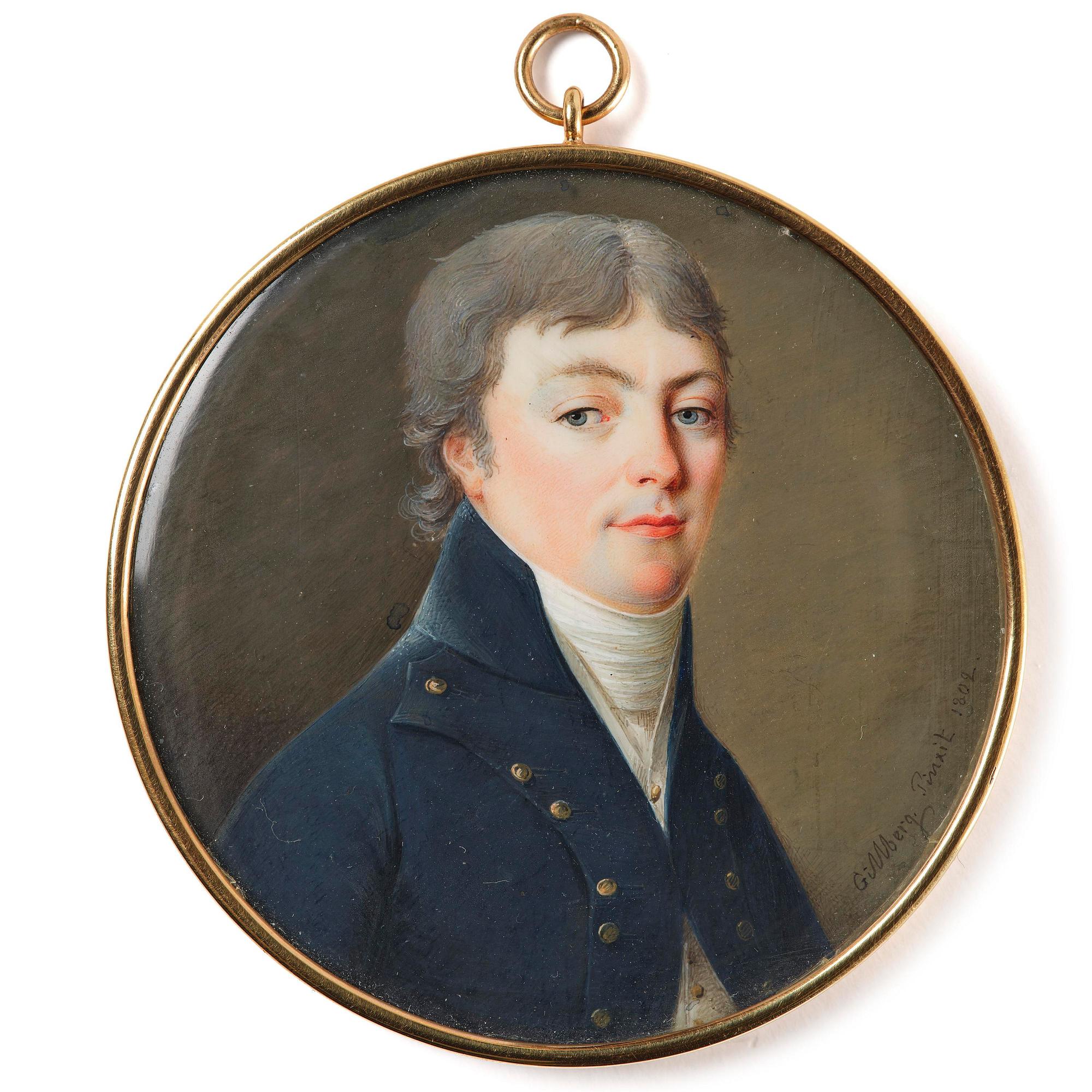Jacob Axel Gillberg, Porträtt av en ung man.