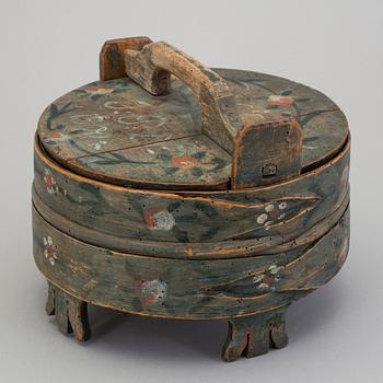 A folk art bowl, Sweden marked  PJES JPD 1800.