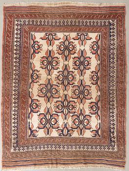 Carpet, Oriental semi-antique/antique, approx. 263x210 cm.