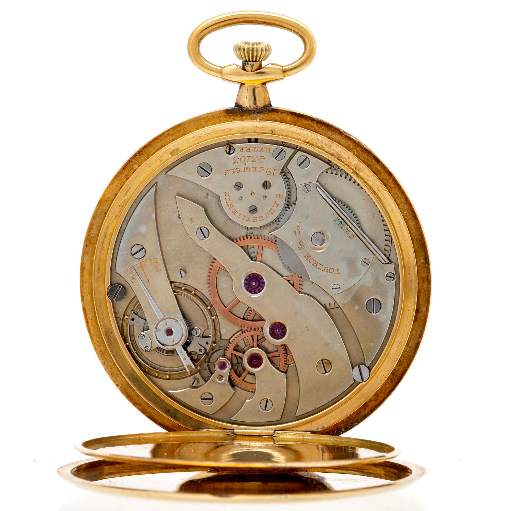 Touchon & Co för Tiffany & Co, fickur / frackur med chatelaine, 44,5 mm,