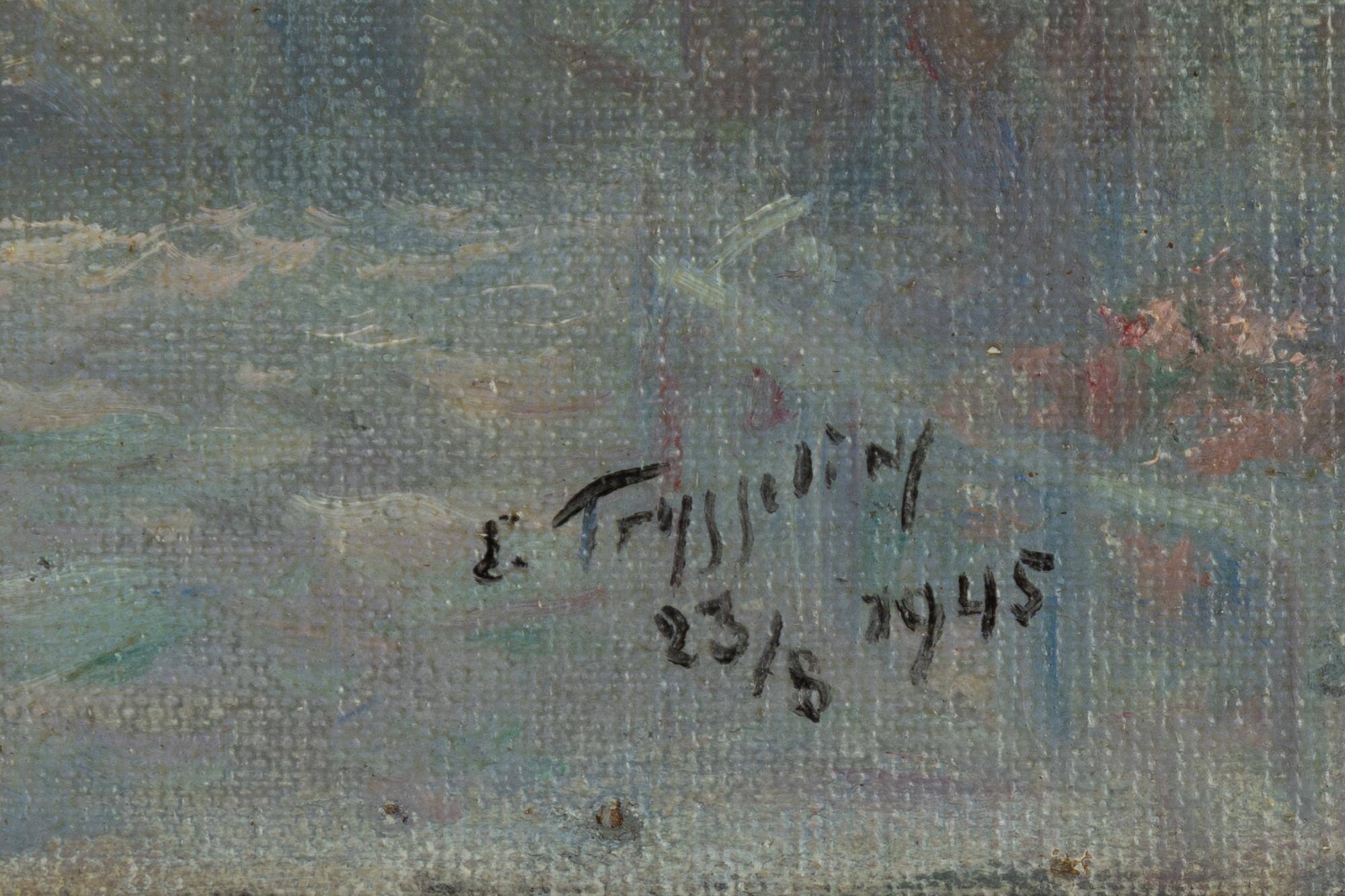 Erik Tryggelin, oil on canvas/panel, signed and dated 1945.