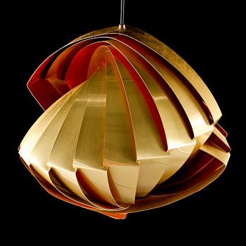 TAKARMATUR, Konkylie, sk. Tivolilampa, Louis Weisdorf, 1900-talets andra hälft. Höjd 40 cm.