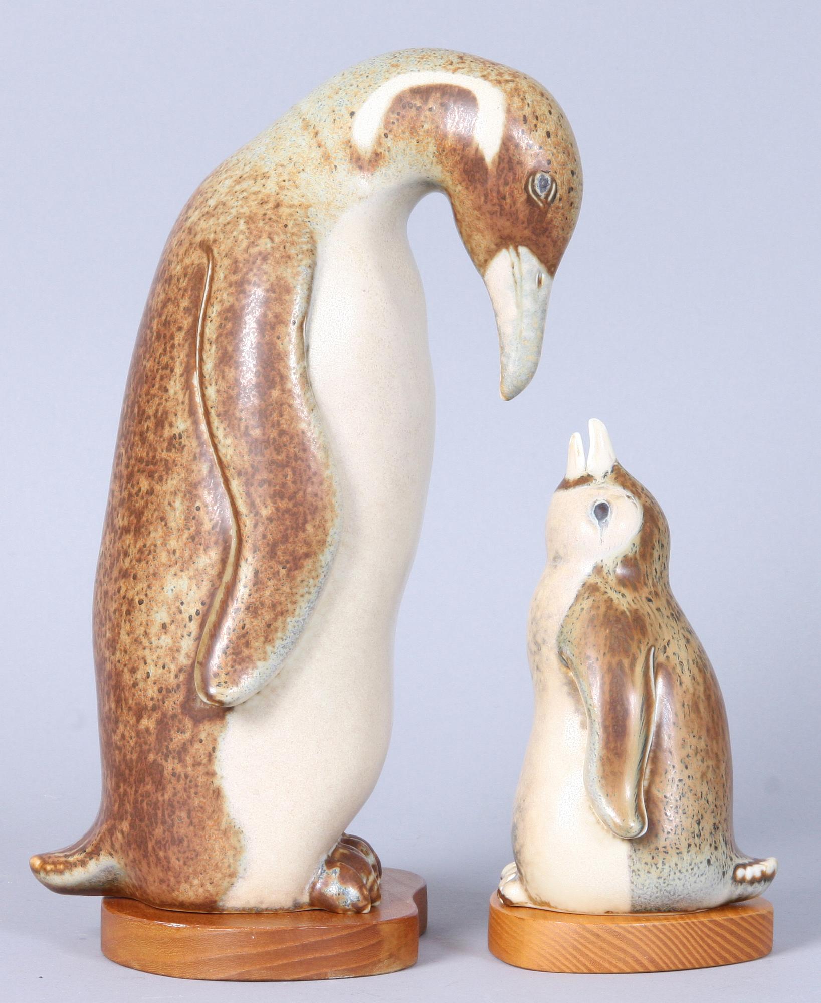 FIGURINER, 2 st, stengods, Gunnar Nylund, Rörstrand.