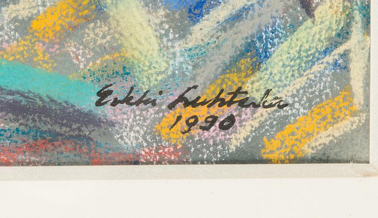 Erkki Luhtala, pastel, signed and dated 1990.