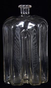 GREPPAFLASKOR, 2 st, glas, 1800-tal.