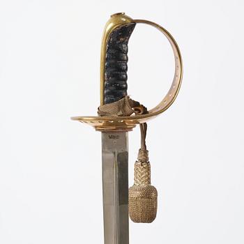 Sabel, svensk, m/1893 för kavalleriet, med balja.