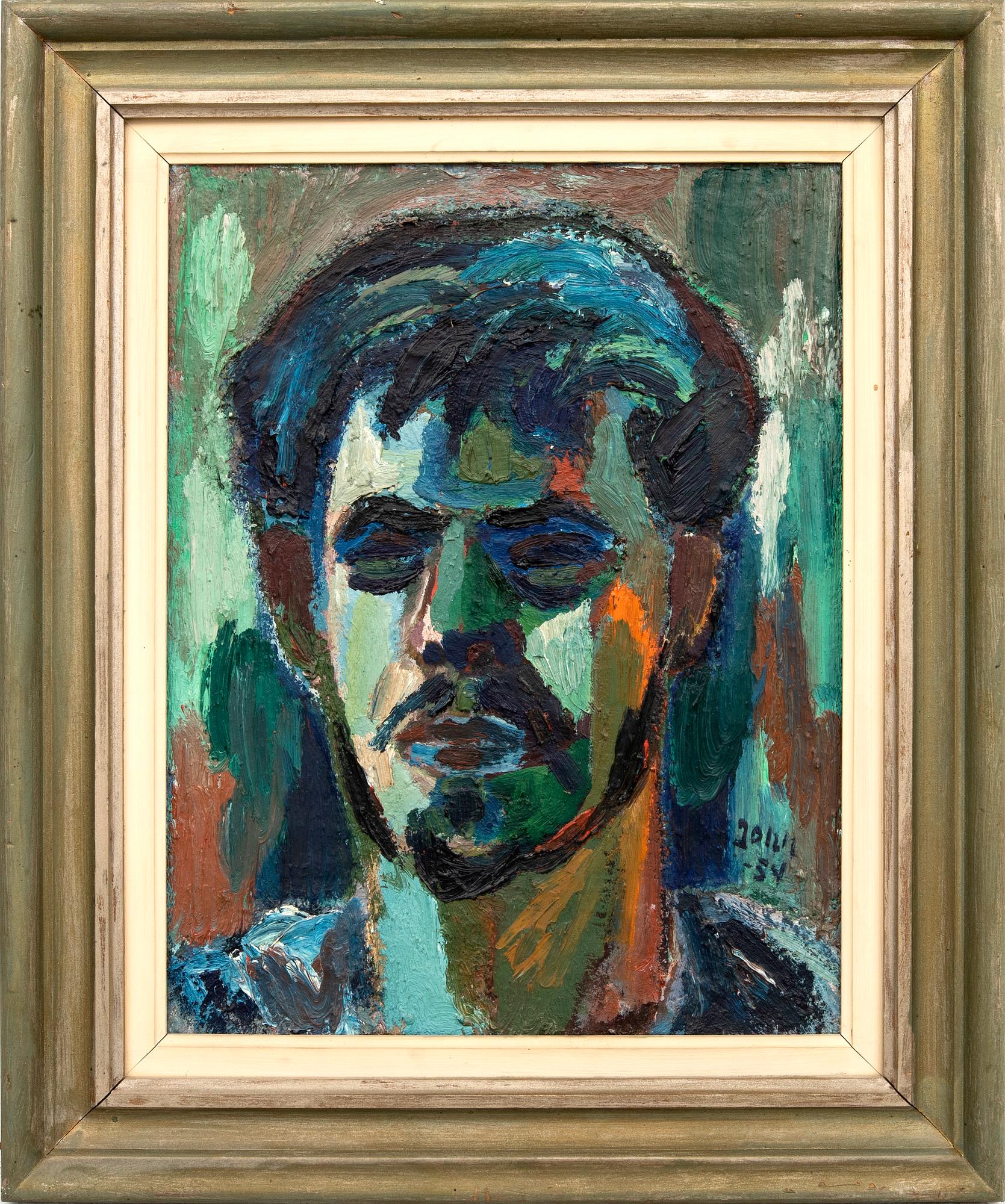 Gunnar Jonn, oil on canvas, signed and dated 54.