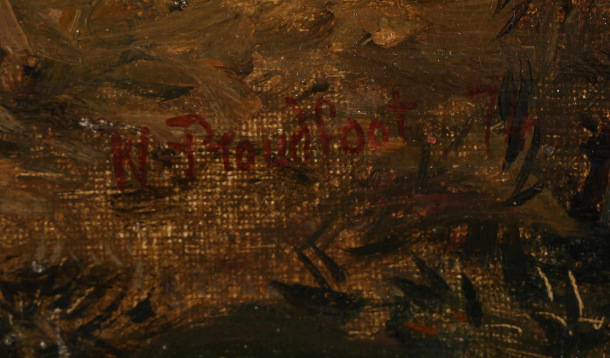 WILLIAM PROUDFOOT, olja på duk, signerad och daterad -74.