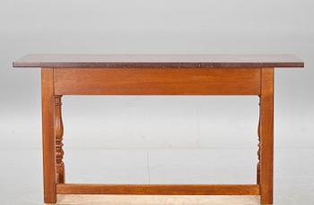 VÄGGBORD, med stenskiva, barockstil. 1900-tal.