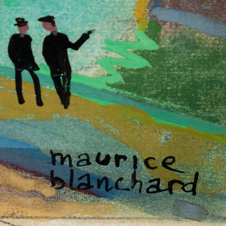 MAURICE BLANCHARD, gouache, signed.