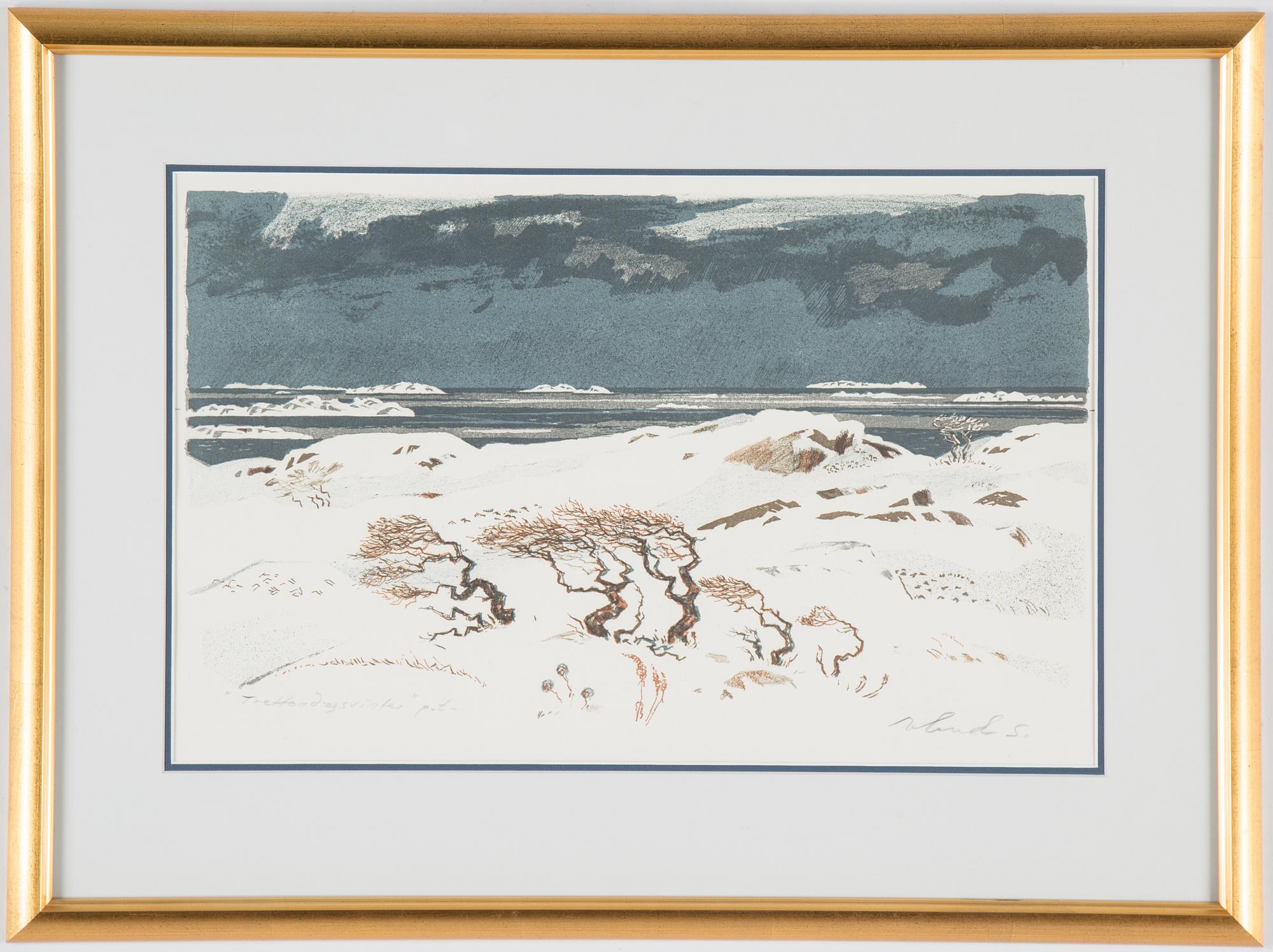 ROLAND SVENSSON, färglitografi, P.T. sign.