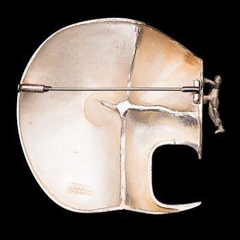 A BJÖRN WECKSTRÖM BROOCH, "Lost in space", silver. Lapponia 1973.