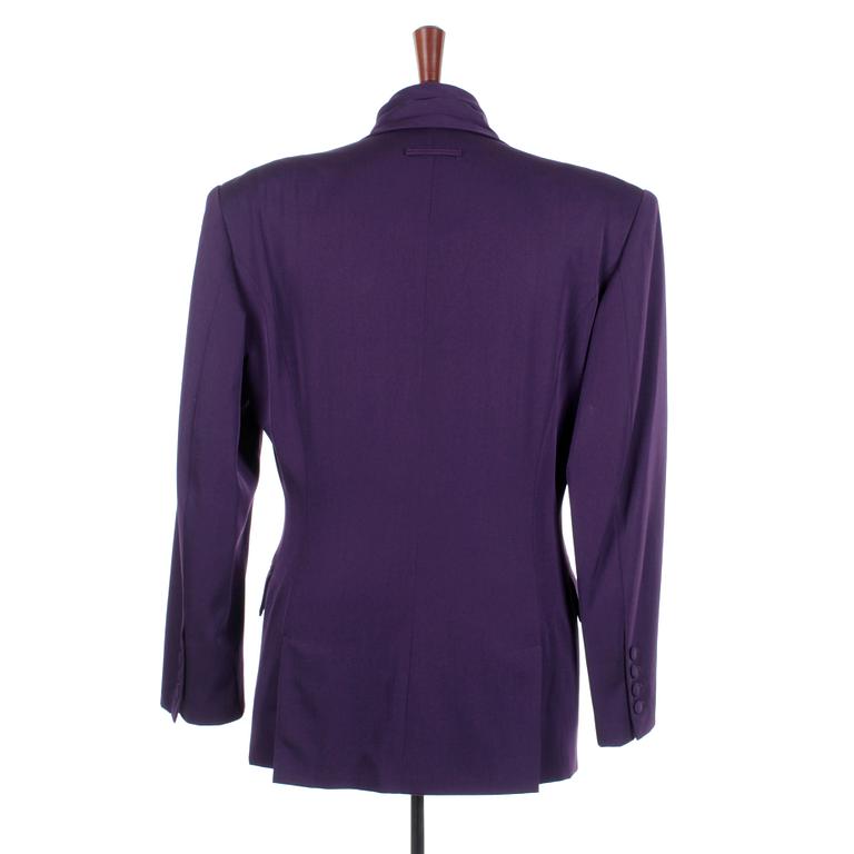 JEAN-PAUL GAULTIER, purple wool men´s jacket, size 48.