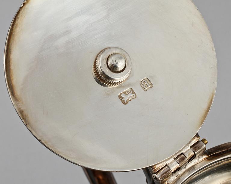 KAFFE- och TESERVIS, 4 delar, silver, S & Co, Birmingham, 1900-tal, total vikt ca 1307 g.