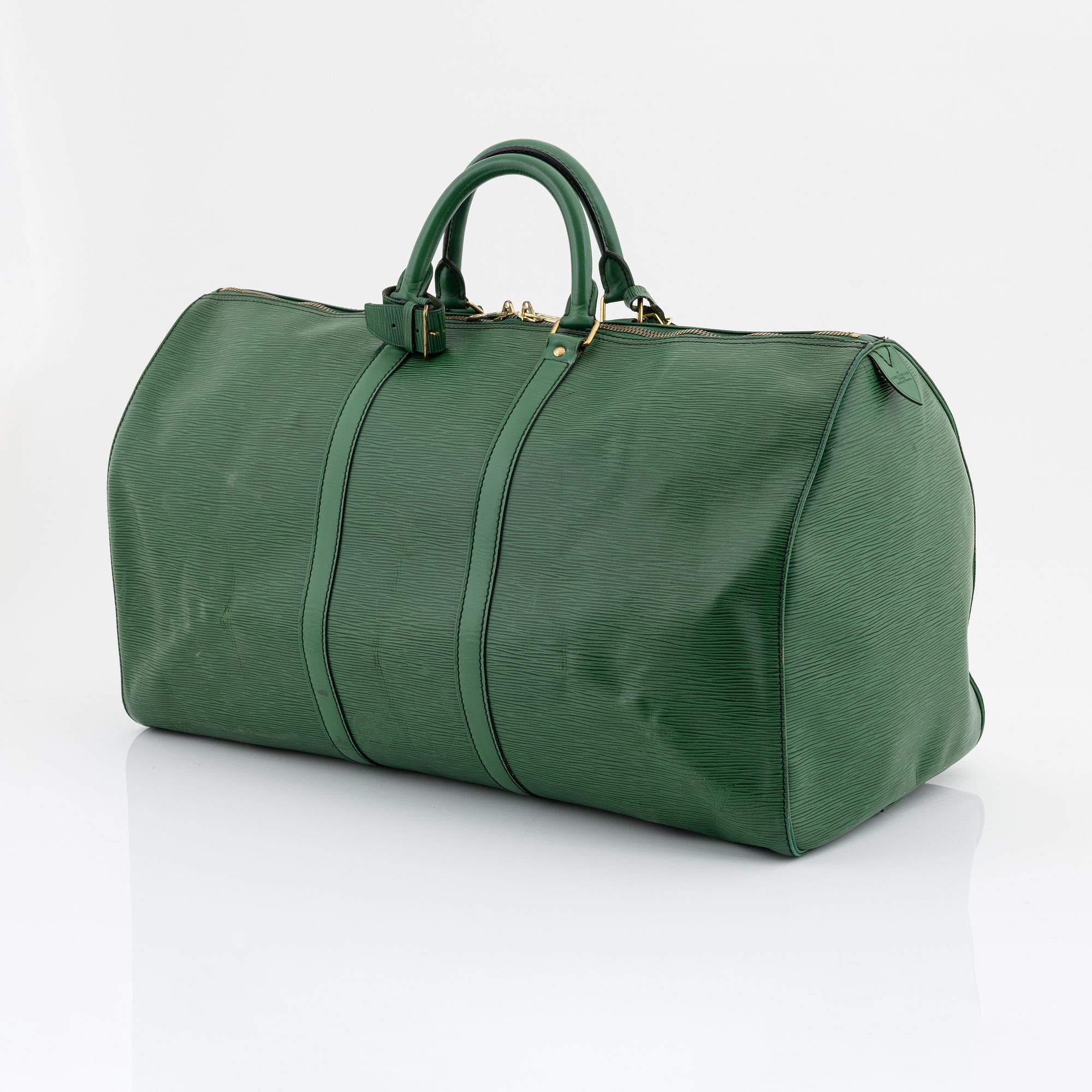 Louis Vuitton, Borneo Green epi Keepall 55.
