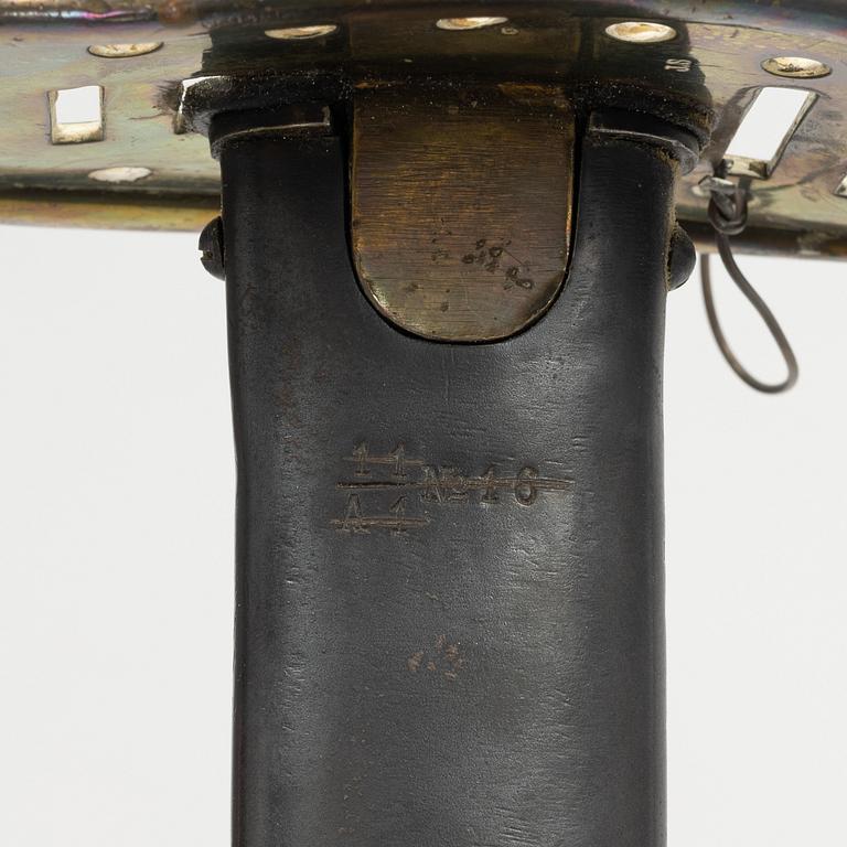 Swedish cavalry sabre 1867 pattern with scabbard.