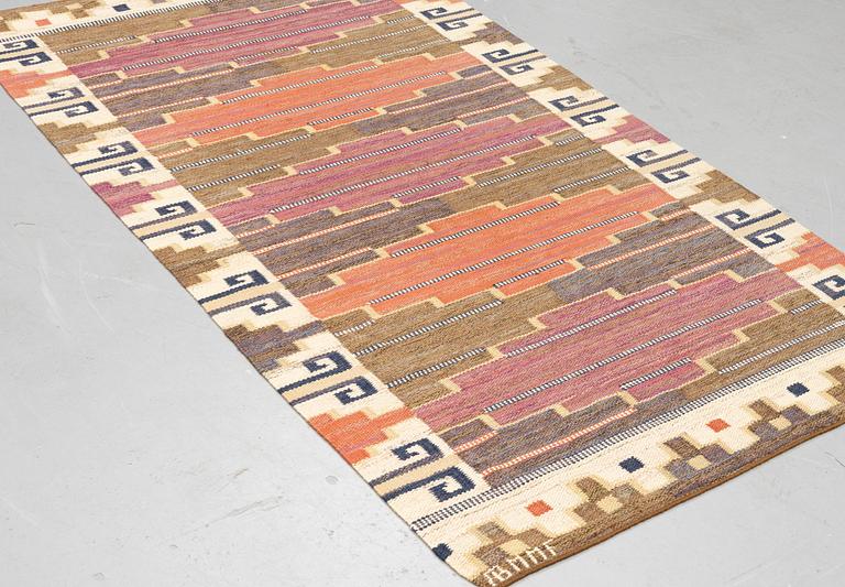 Märta Måås-Fjetterström, a carpet, "Bruna heden", flat weave, ca 222 x 129,5 cm, signed AB MMF.