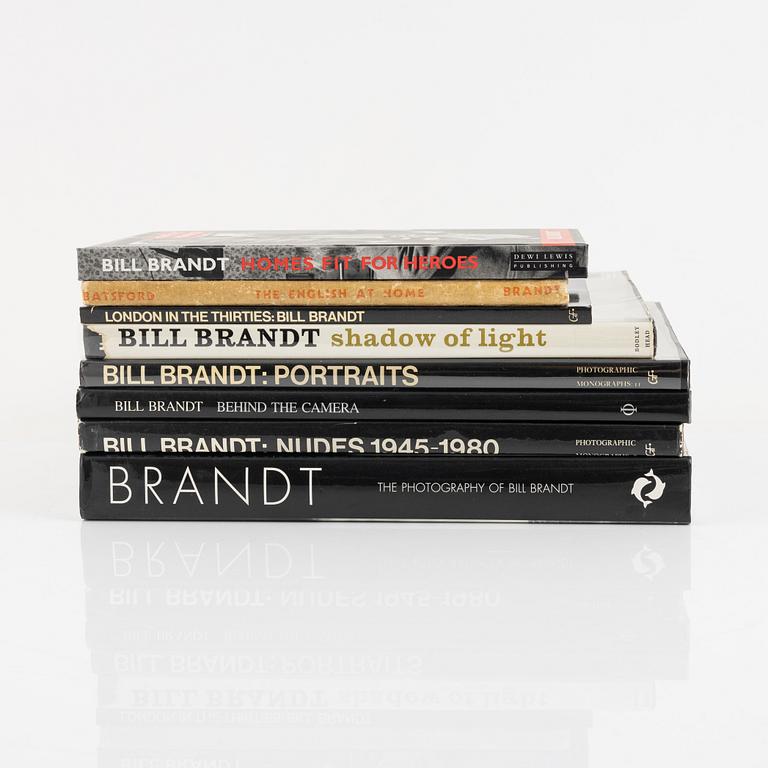 Bill Brandt, collection of photo books, eight volumes.