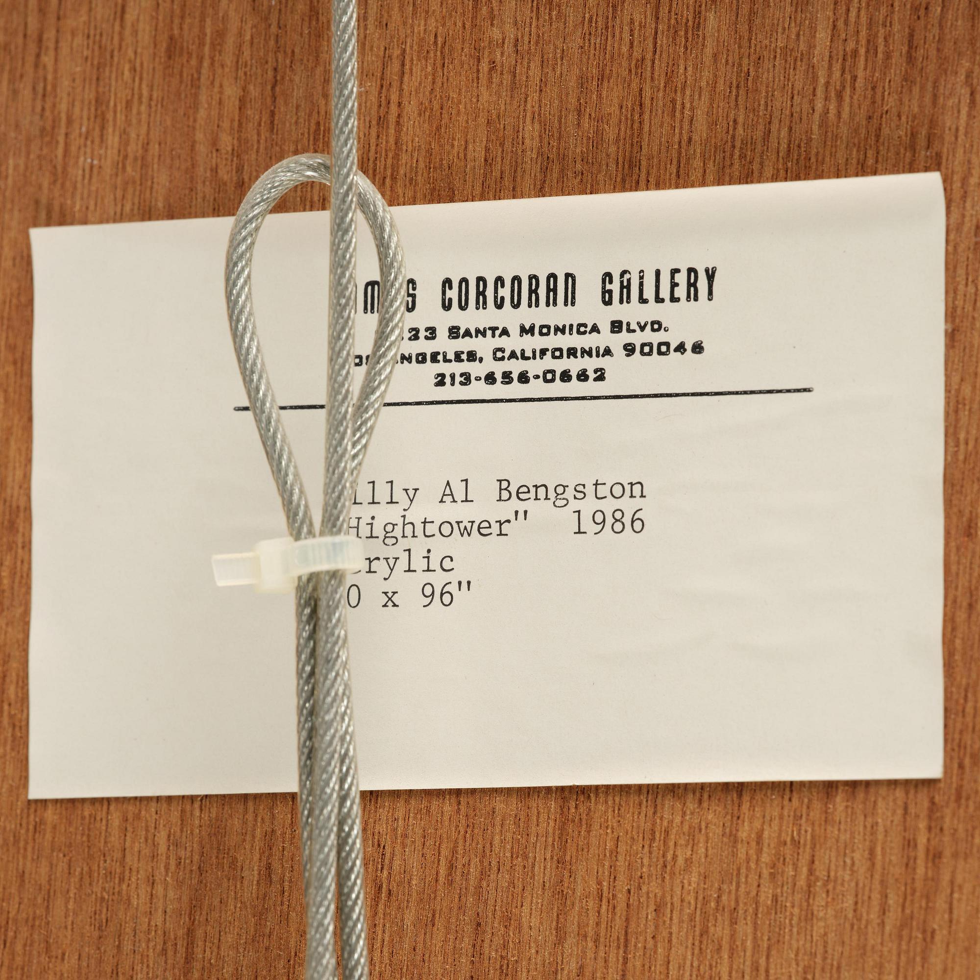 Billy Al Bengston, "Hightower".