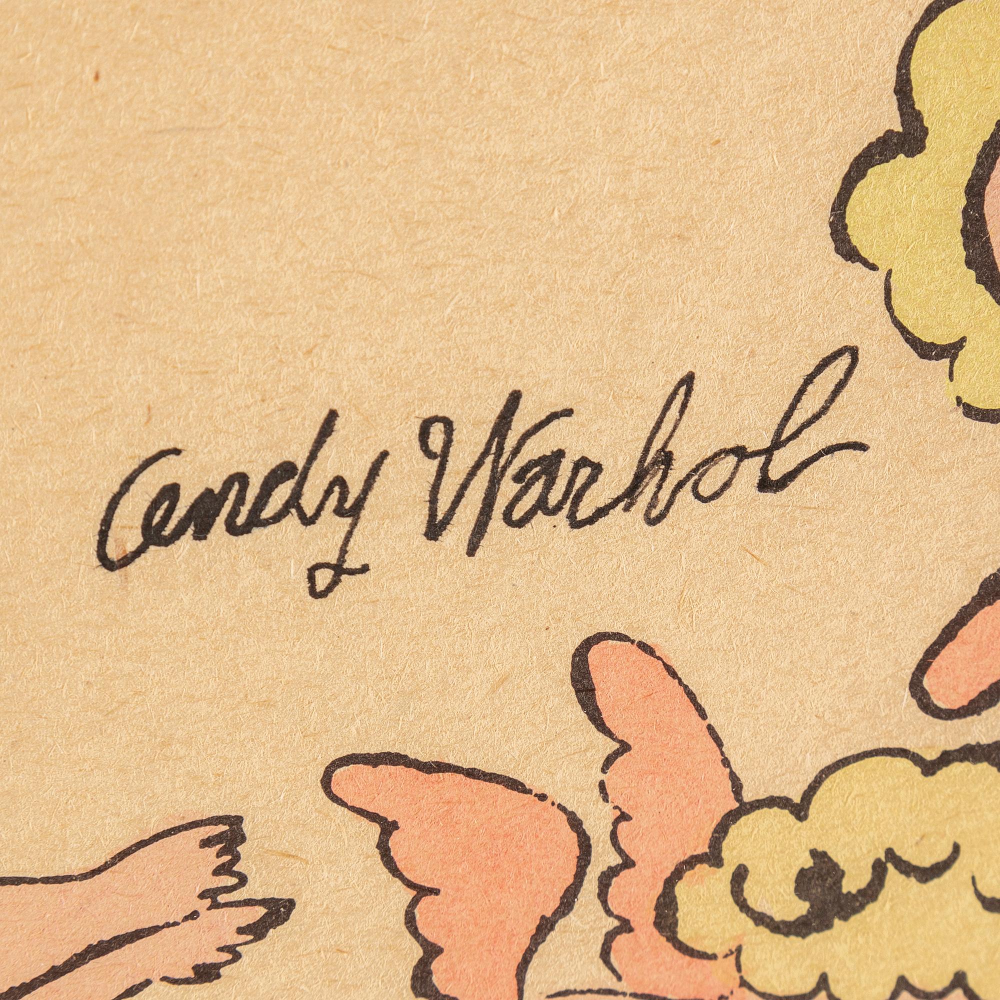 ANDY WARHOL, handcoloured offset lithograph.