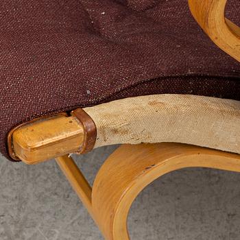 Bruno Mathsson, Armchairs, a pair, "Pernilla", Dux, late 20th century.