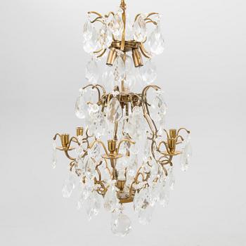 Chandelier Rococo style, first half of the 20th century.