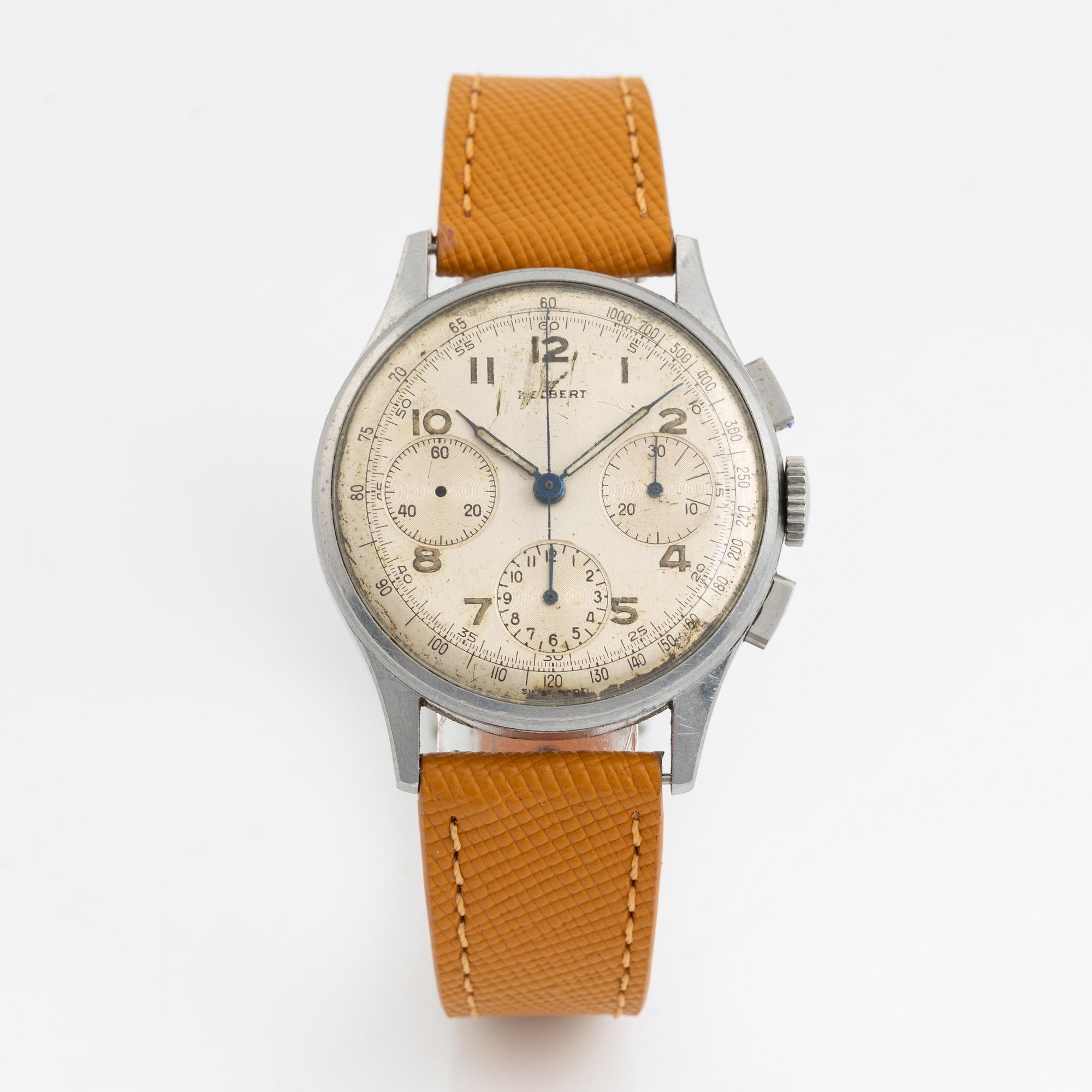 Kelbert, "Breitling", wristwatch, chronograph, 35.5 mm.