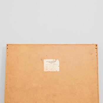 An oak mirror from Glas-Mäster Markaryd 1960/70s.