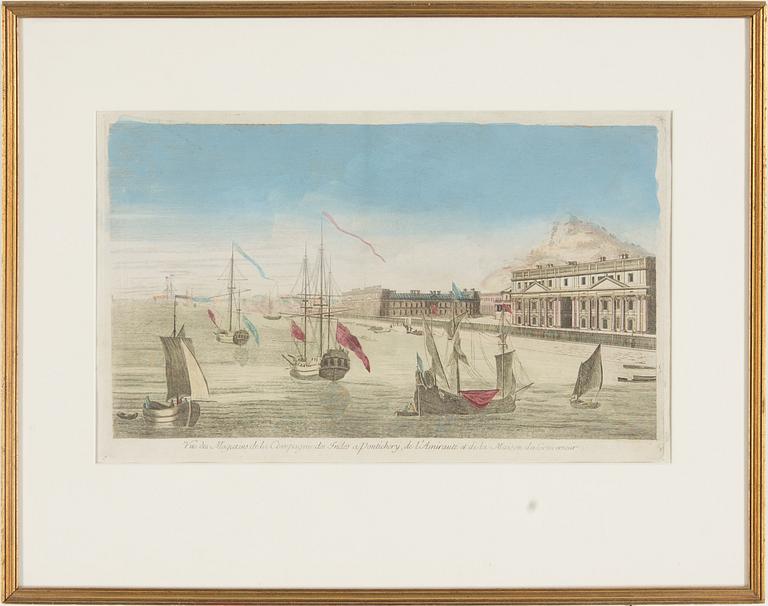 AN ENGRAVING, late 1700s/ early 1800s.