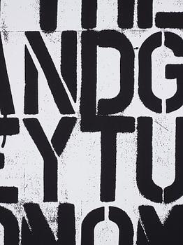 Christopher Wool and Felix Gonzalez-Torres, "Untitled (The Show is Over)".