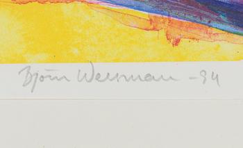 BJÖRN WESSMAN, litograph in colours, signed and dated -94, numbered 141/270.