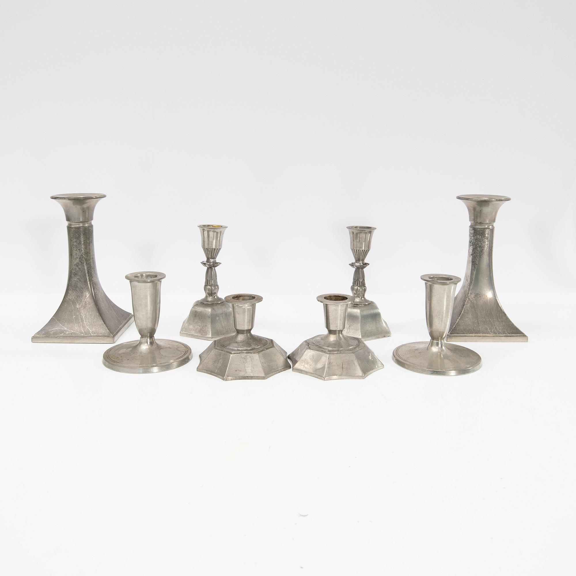 Just Andersen, ljusstakar, 4 par, Danmark, 1900-talets första hälft.