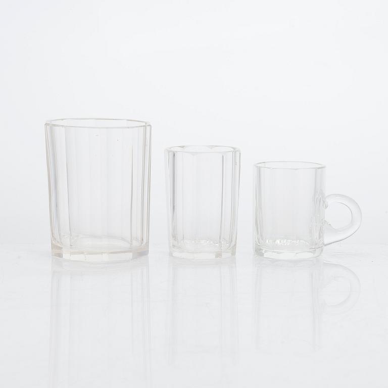 A set of 65 glasses, 20th Century.