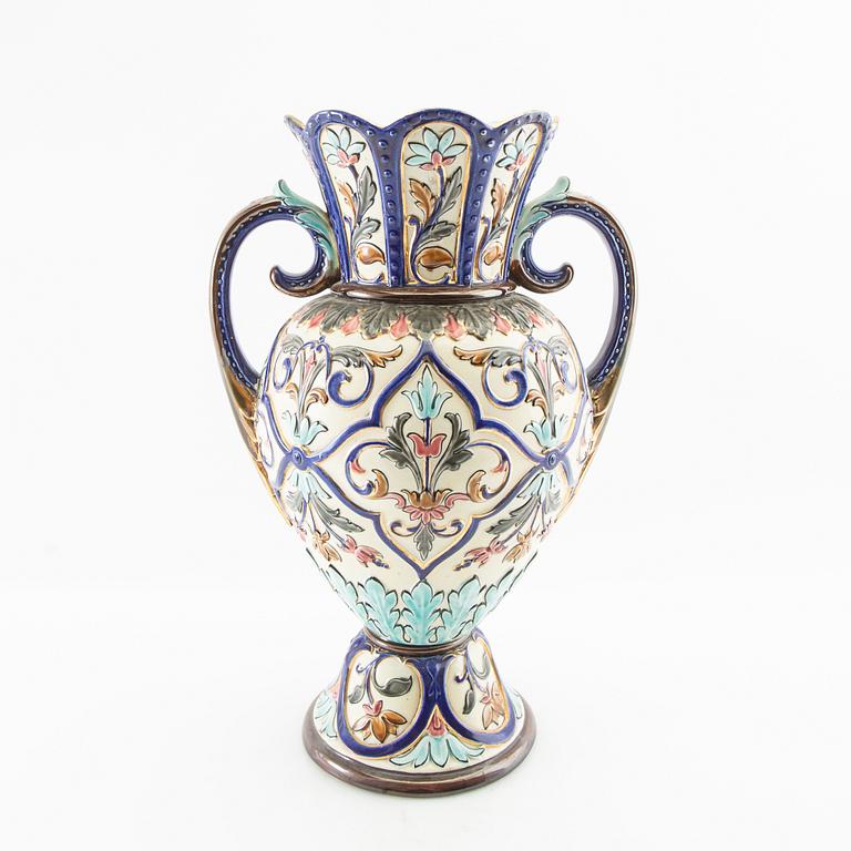 Vase Rörstrand around 1900 majolica.