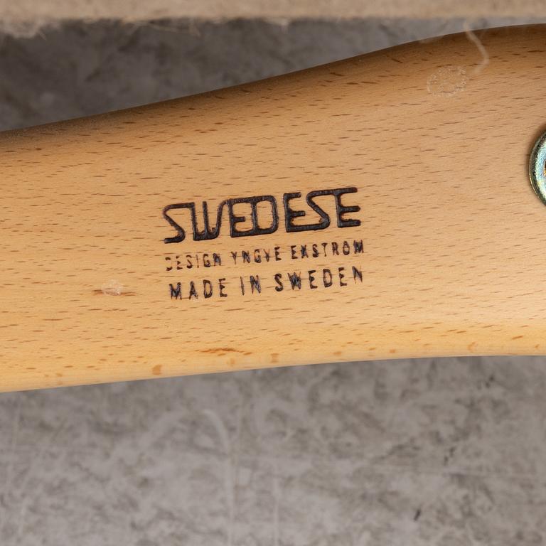 Yngve Ekström, an armchair and a footstool, "Lamino", Swedese, second half of the 20th century.