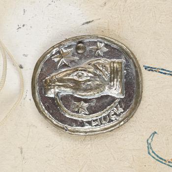 LARS HUCK HULTGREN, olja på trä.