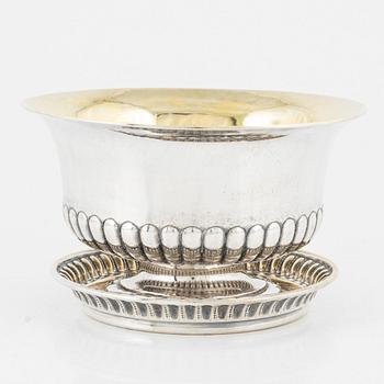 A parcel-gilt silver bowl, Stockholm, Sweden, 1829.