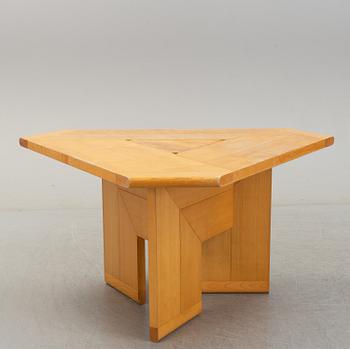 A 1970s ashwood table by Silvio Coppola for Monitna, Italy.