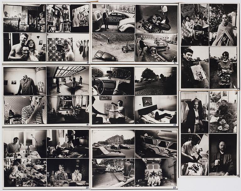 Carl Johan De Geer, fotografi, fem fotokollage 1958-1979.