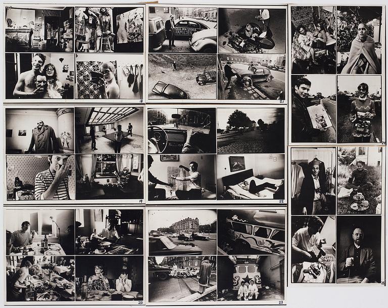 Carl Johan De Geer, photographs, five photo collages 1958-1979.