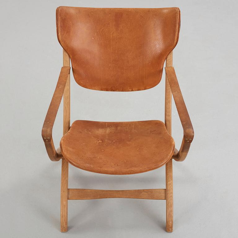 POUL HUNDEVAD, fällstol, "The Egyptian", Vamdrup, Danmark, 1950-60-tal.