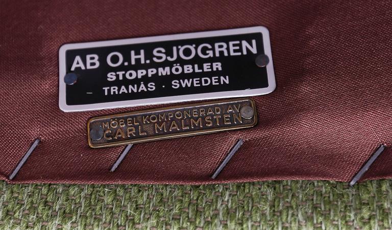 FÅTÖLJER, 1 par, "Samsas", Carl Malmsten, AB O.H. Sjögren, 1900-talets andra hälft.