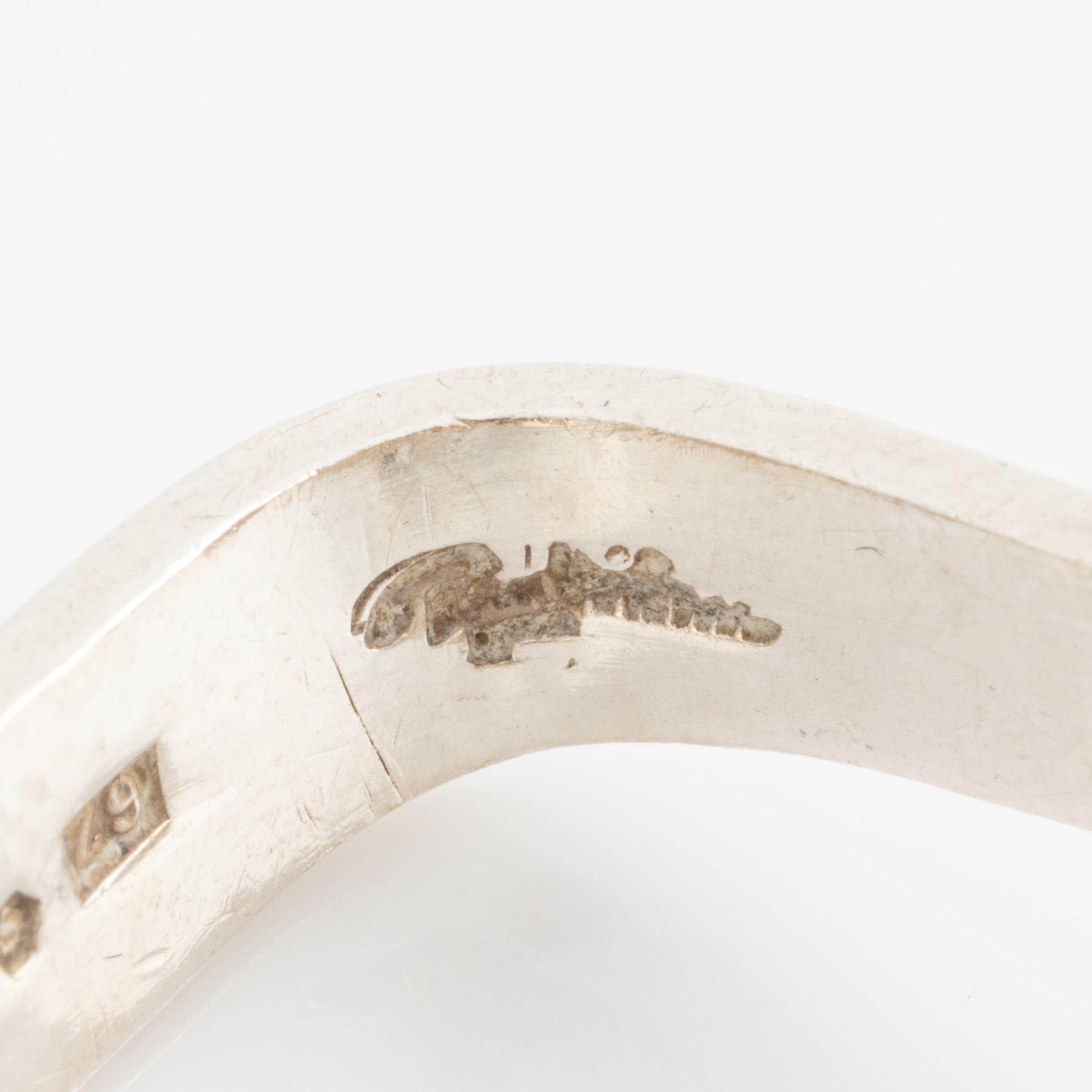 Rey Urban, ring and bracelet, silver.