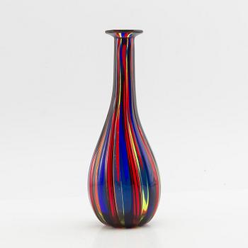 Vase, "a canne", Venini, Murano, Italy, 1960s.