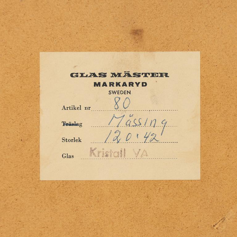 Spegel, mässing, Glasmäster, Markaryd.