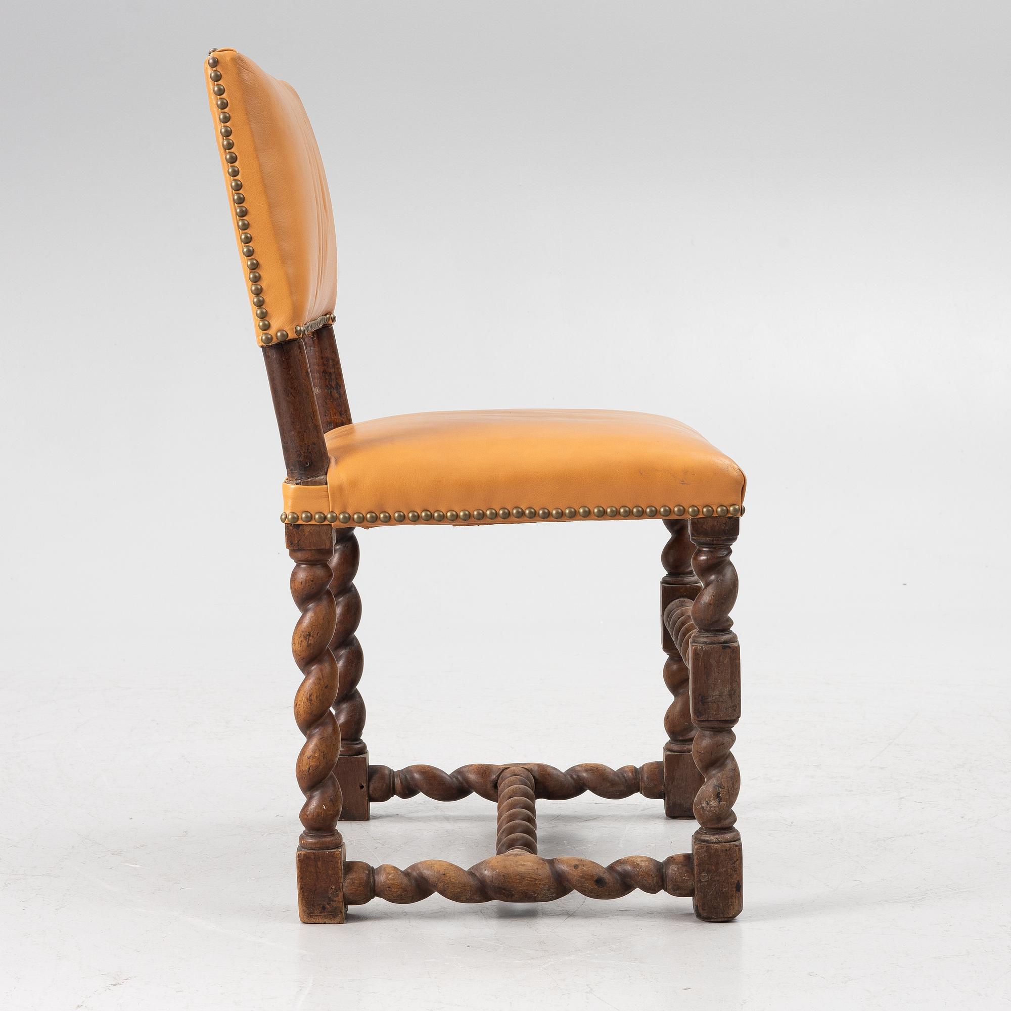 Stol, barock, 1700-tal.