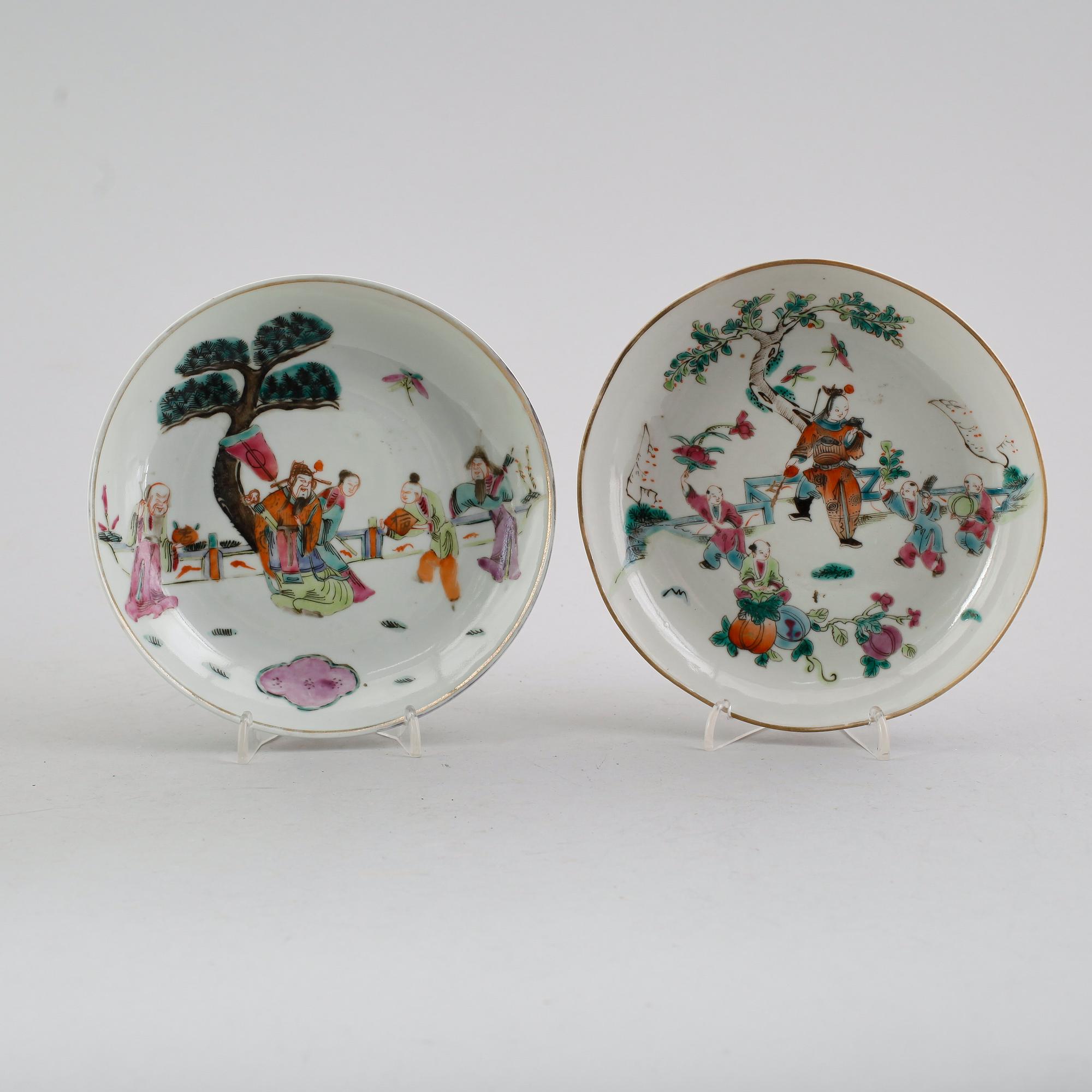 FAT, 2 st, porslin, Kina, 1800/1900-tal.