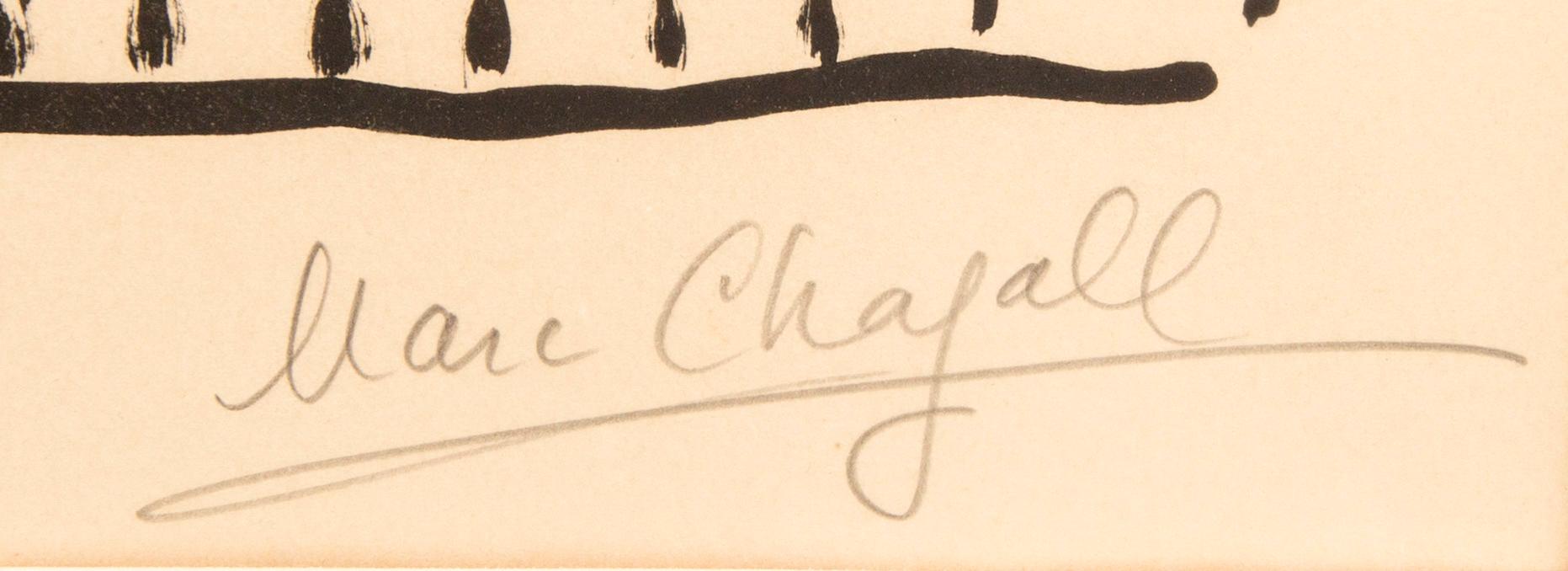 Marc Chagall, färglitografi signerad och numrerad 46/50.