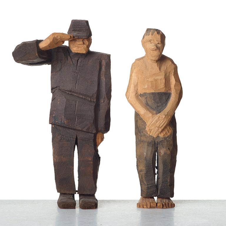 Axel Petersson Döderhultarn, "Beväringsmönstring" (The Enrollment Act), 8 pieces.