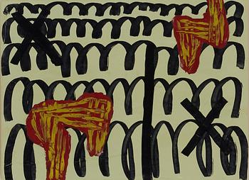 9. Jonathan Lasker, Utan titel.